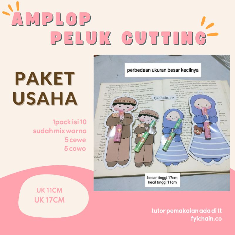 

PAKET USAHA AMPLOP LEBARAN PELUK CUTTING (200pack)