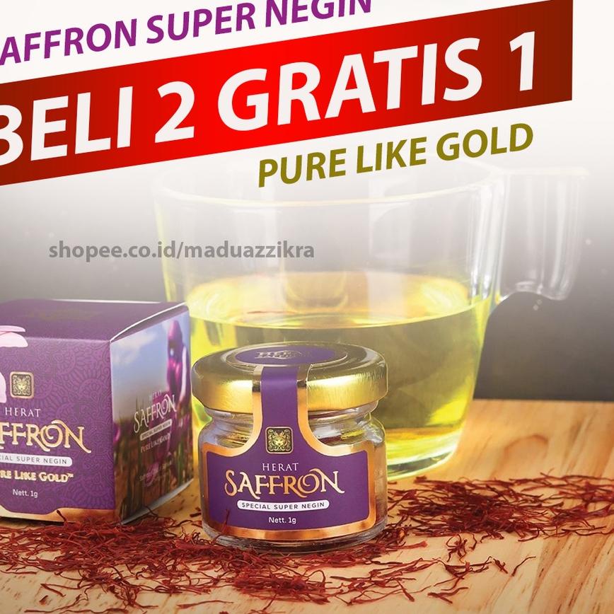 

☁ GRADE A+ Saffron Safron Super Negin Original Asli Afghanistan 1 gram ➤