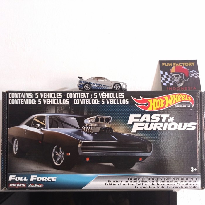HOT WHEELS BOX ONLY FULL FORCE FAST AND FURIOUS TERLARIS
