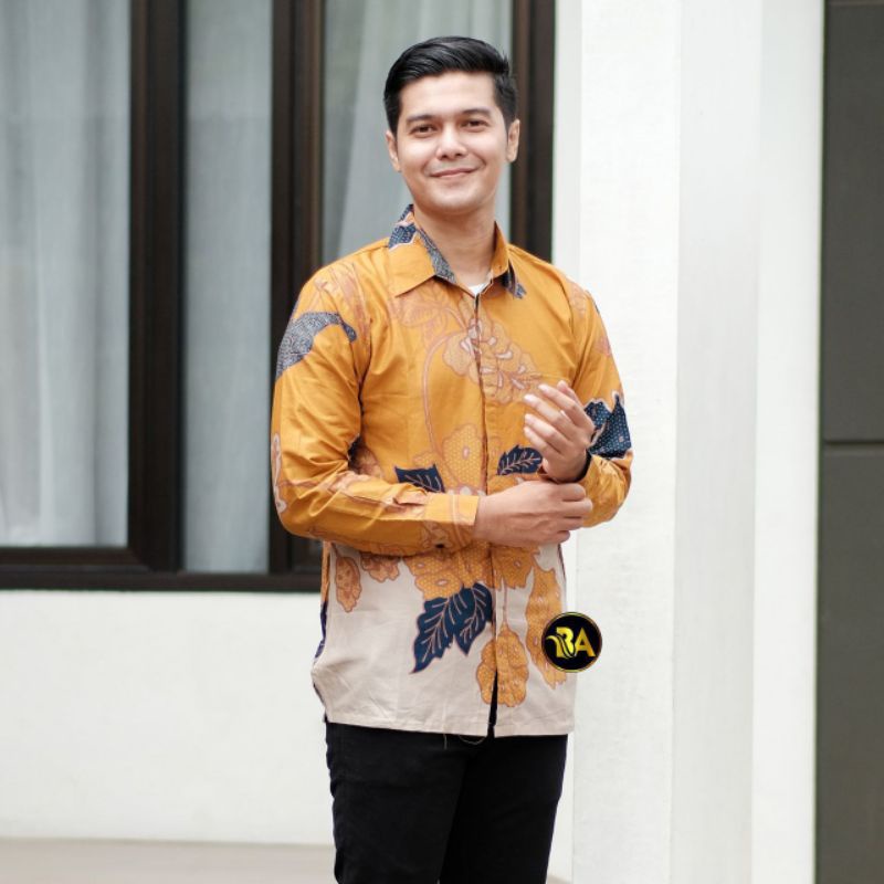 Kemeja Batik Pria Jumbo Big Size M L XL XXL XXXL XXXXL XXXXXL Kemeja Batik Jumbo Lengan Panjang Motif Berkualitas