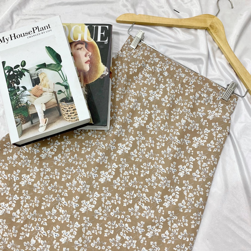 FLORAL SKIRT SAKURA DAMARA ROK / ROK MOTIF BUNGA KOREAN SKIRT part 2-MOCCA Savana Skirt