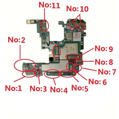 FPC Konektor Socket di Mesin Samsung Galaxy Note20 Ultra Note 20 Ultra