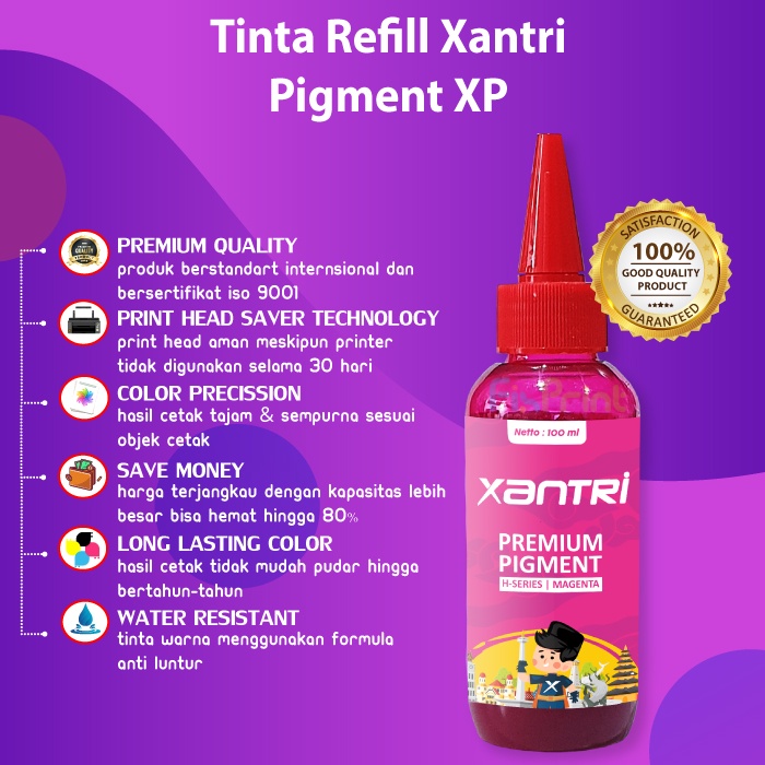 Tinta Premium Ink Pigment Black 100ml Cartridge 954 954XL 955 955XL