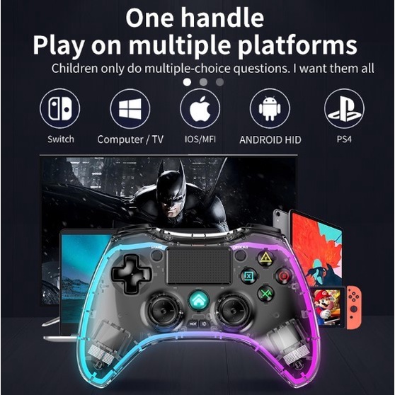 Gamepad RGB P05 Untuk PS4, PC, Android Joystick