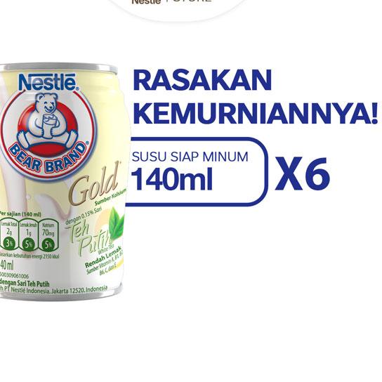 

Serbu sekarang BEAR BRAND Susu Kaleng White Tea Susu Steril 140ml x 6 pcs