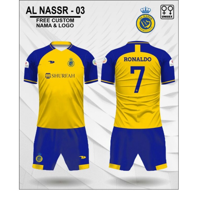 jersey kaos bola tim al nassr ronaldo dewasa