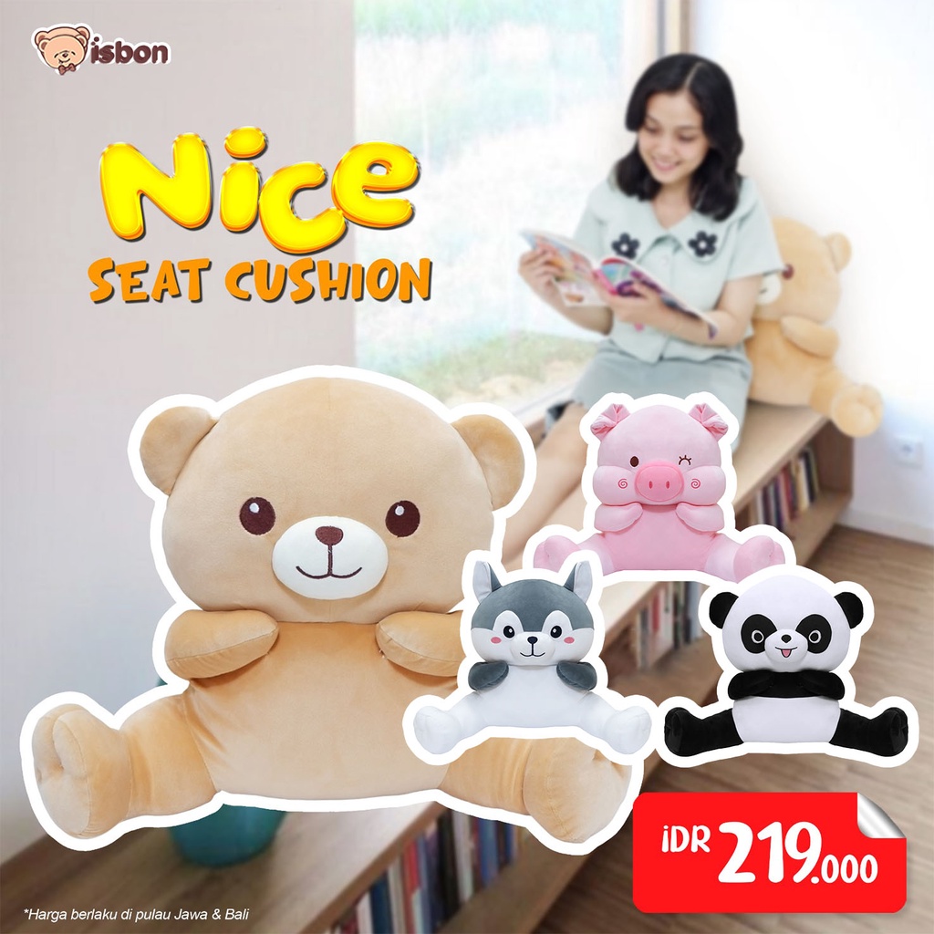 Bantal Boneka Karakter Hewan Seat Cushion Lucu Bisa Untuk Bantal Kursi Duduk Ruang Tamu Tidur Dekorasi Kamar by Istana Boneka