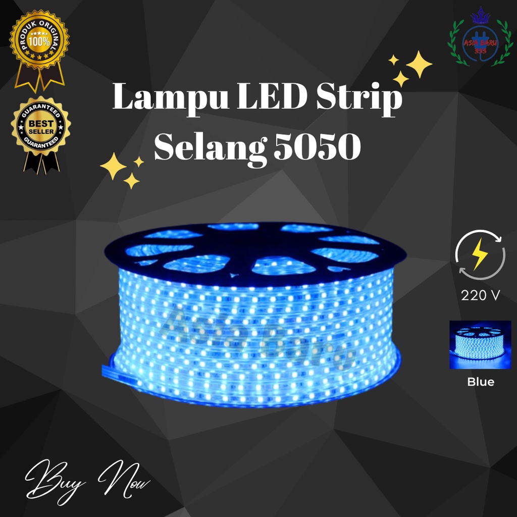 Lampu LED Strip Selang 5050 A - BIRU