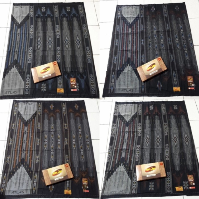 SARUNG ATLAS IDAMAN HARMONI motif Bougenville
