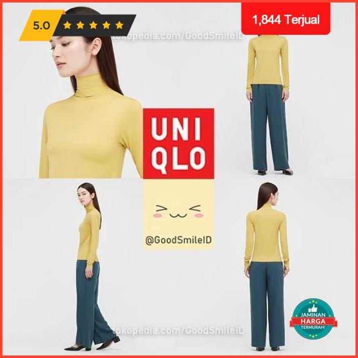 4.4 Manset Wanita Uniqlo Airism Uv Cut High Neck Hijab Hana Tajima Jastip Promo