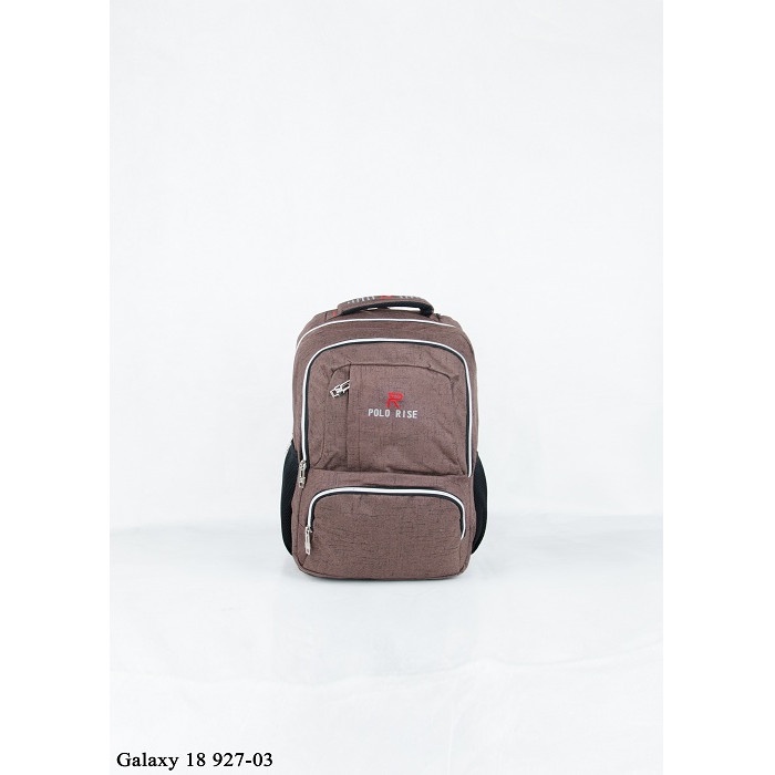 Tas Ransel Pria Polo Rise Tas Ransel Korea Style-Tas Pria tas wanita art 927-03#18 inc - Cokelat(U5K