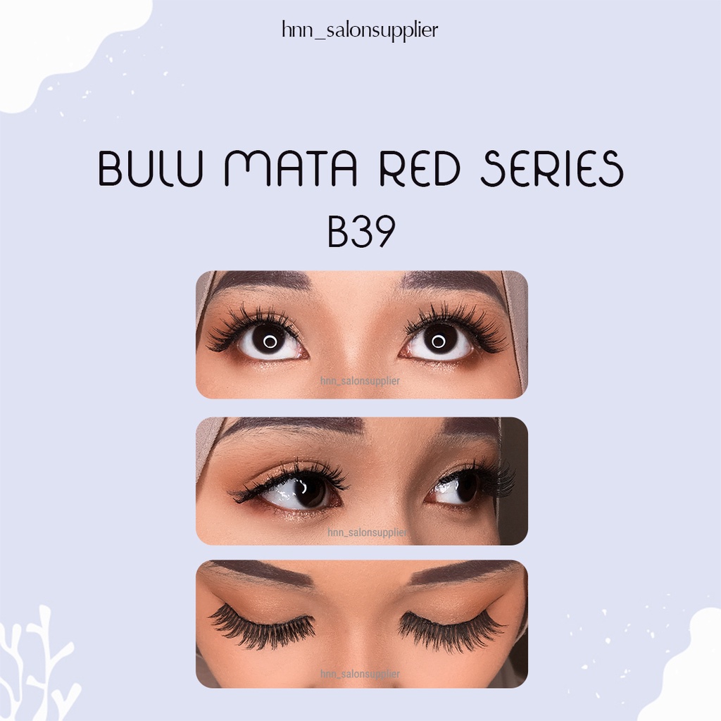 B39 Bulu Mata Palsu Handmade Fake Eyelash Eye Lashes Lash Artifivial Belle Eyelashes