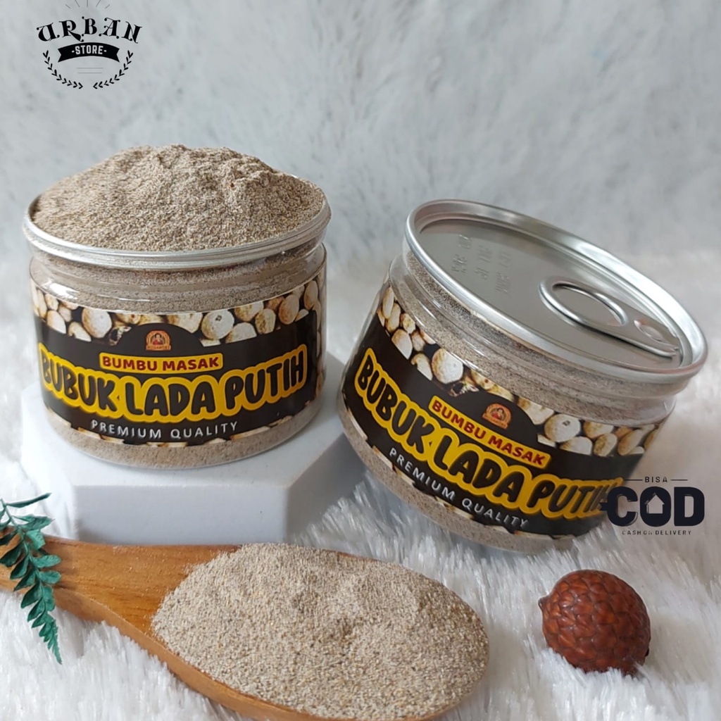 

Can - Rempah Lada Putih Bubuk Merica Bubuk Pure Ground White Pepper Kualitas Premium