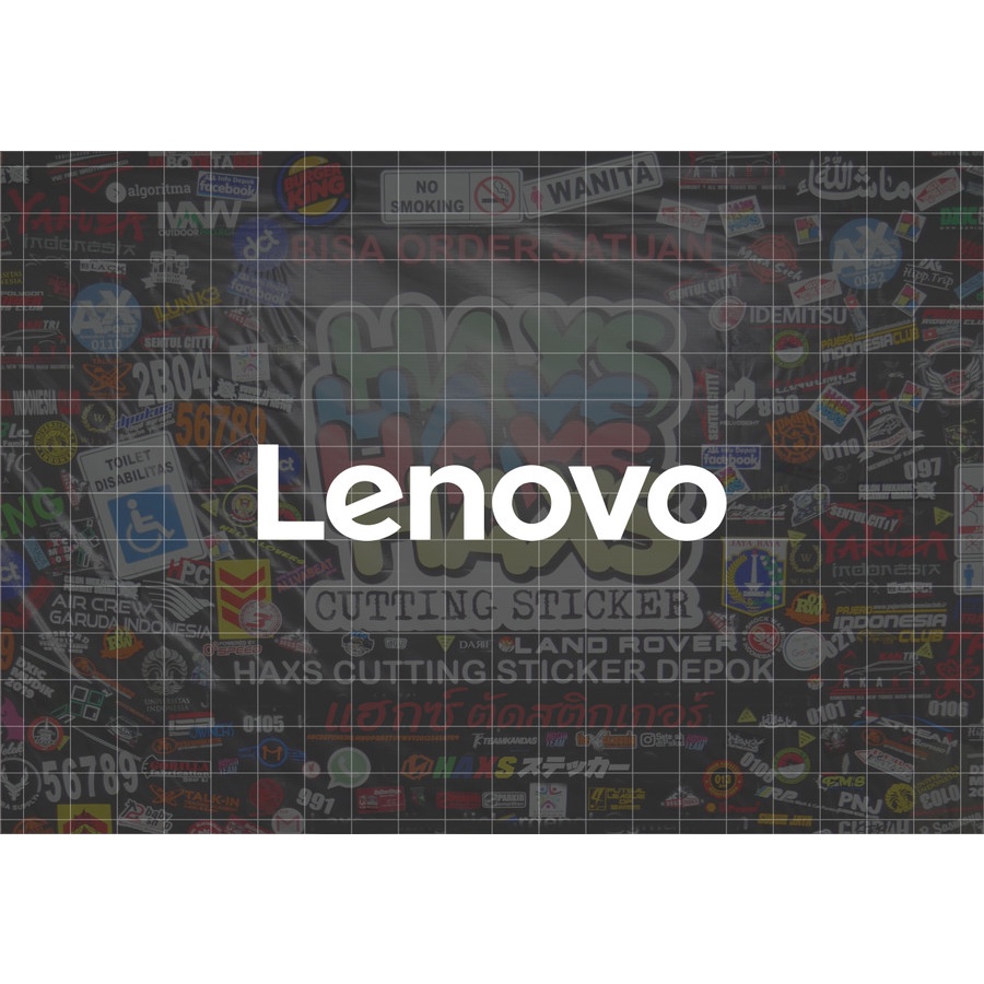 Cutting Sticker Logo Lenovo Ukuran 10 Cm Untuk Motor Mobil