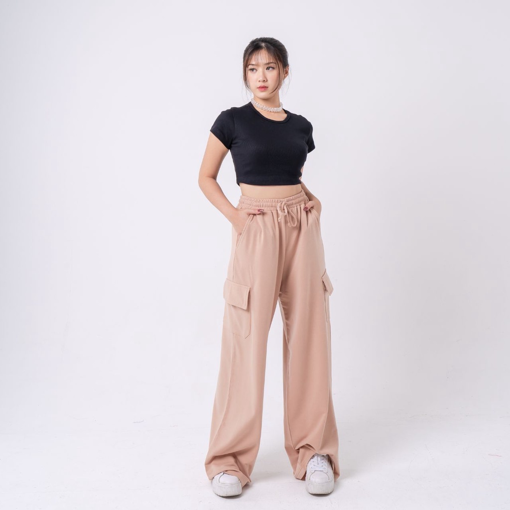 AIJO - (READY) Yoona Cargo Pants - Celana Bebytery