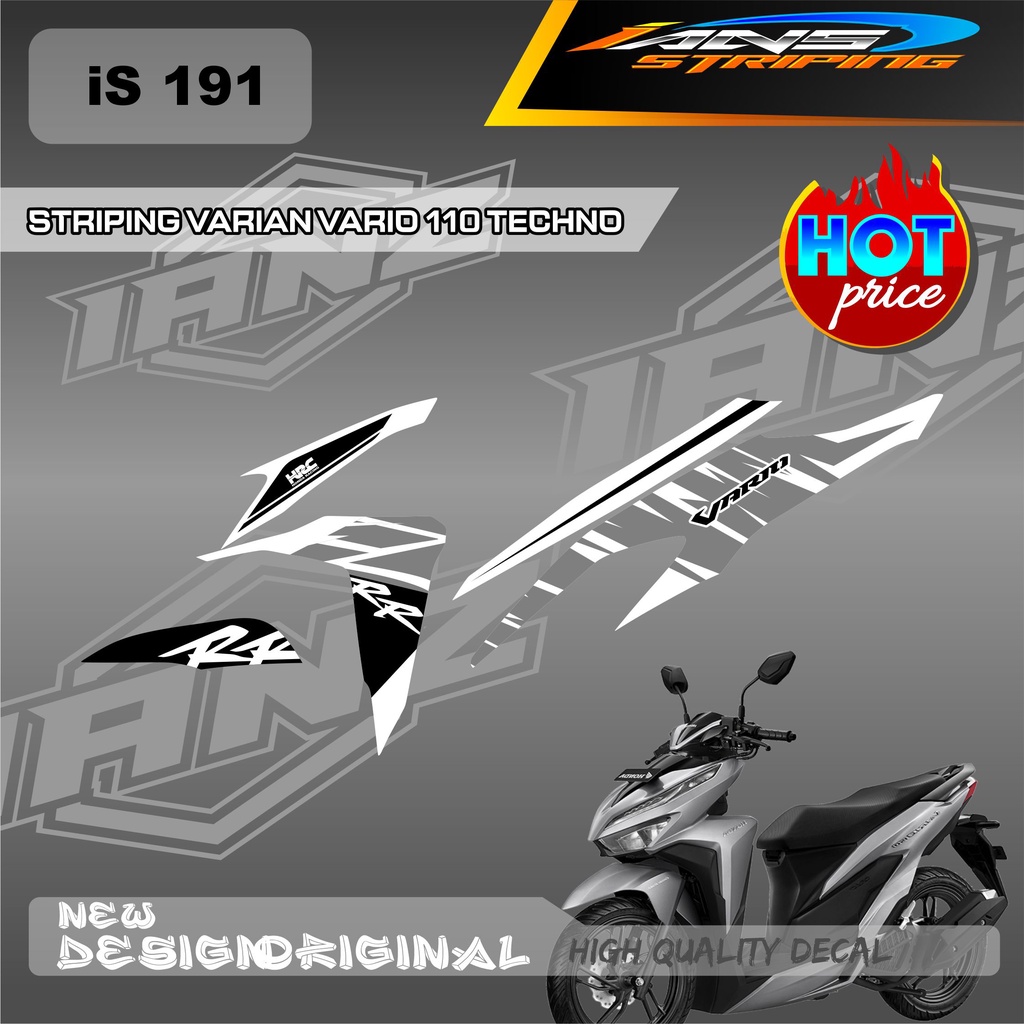 STIKER LIST SEMI FULL BODY HONDA VARIO 110 TECHNO / STIKER VARIO 125 / DECAL VARIO CUSTOM VARIAN / DECAL STIKER KERETA VARIO 110-125-159 IS191