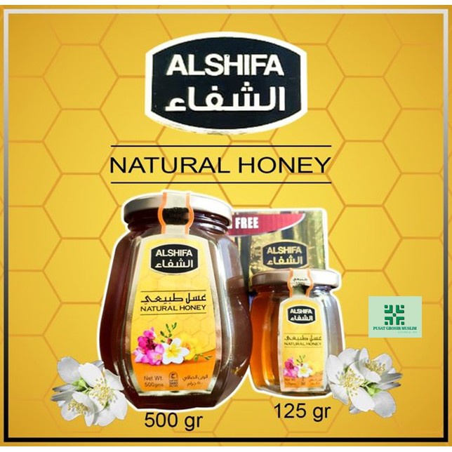 Madu Al Shifa 500gr Free 125gr / Alshifa 500 gr Free 125 gr Natural Honey