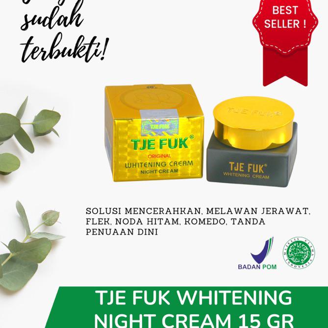➯ TJE FUK Whitening Night Cream 15gr ❁