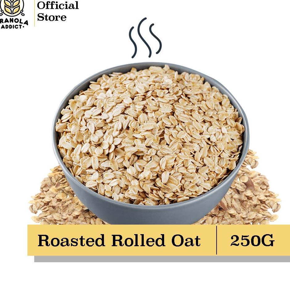 

Dikirim secepatnya Granola Addict - Roasted Rolled Oat 250G / Oatmeal Panggang