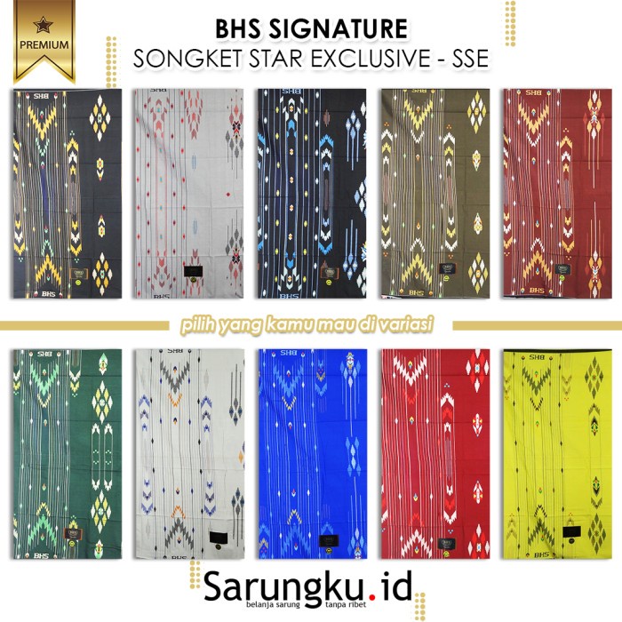 SARUNG BHS SIGNATURE SONGKET STAR EXCLUSIVE (SSE)