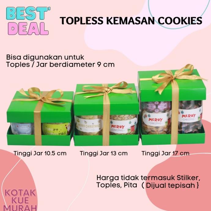 

Kemasan Packaging Jar Toples Cookies Kotak Box Kue Kering