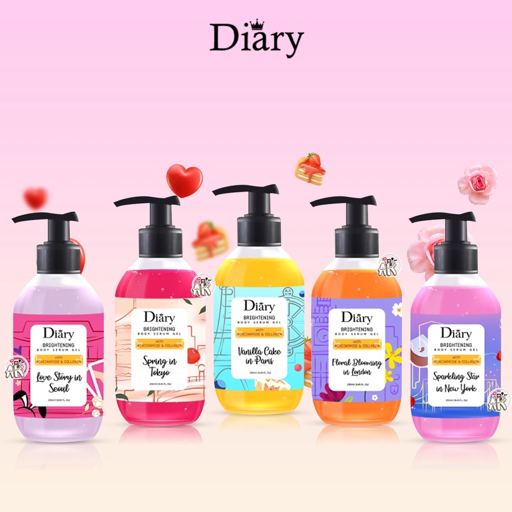DIARY BRIGHTENING BODY SERUM GEL 250ML