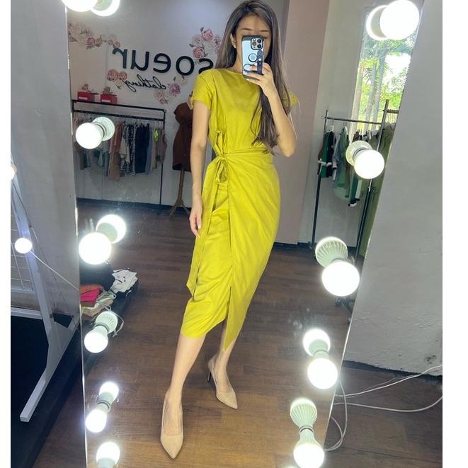 BEST SELLER Casual Knot Misi Dress @185 Bahan : PREMIUM POPLIN Lingkar Dada : 96 CM Panjang : 119 CM