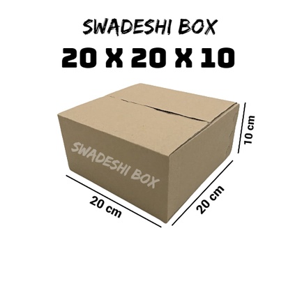 

kardus/karton/box uk. 20x20x10 cm untuk packing singlewall polos