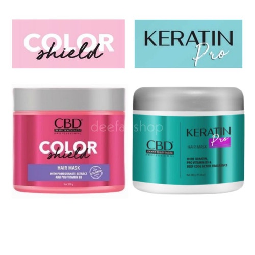 CBD HAIR MASK MASKER RAMBUT 500 GR/KERATIN/COLOR/COLLAGEN