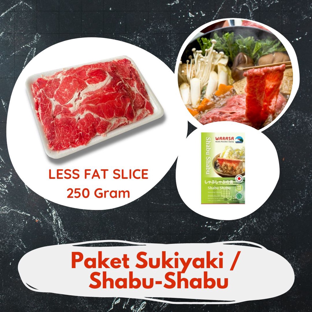 

PAKET SUKIYAKI/SHABU-SHABU 250 GRAM (1-2 ORANG)