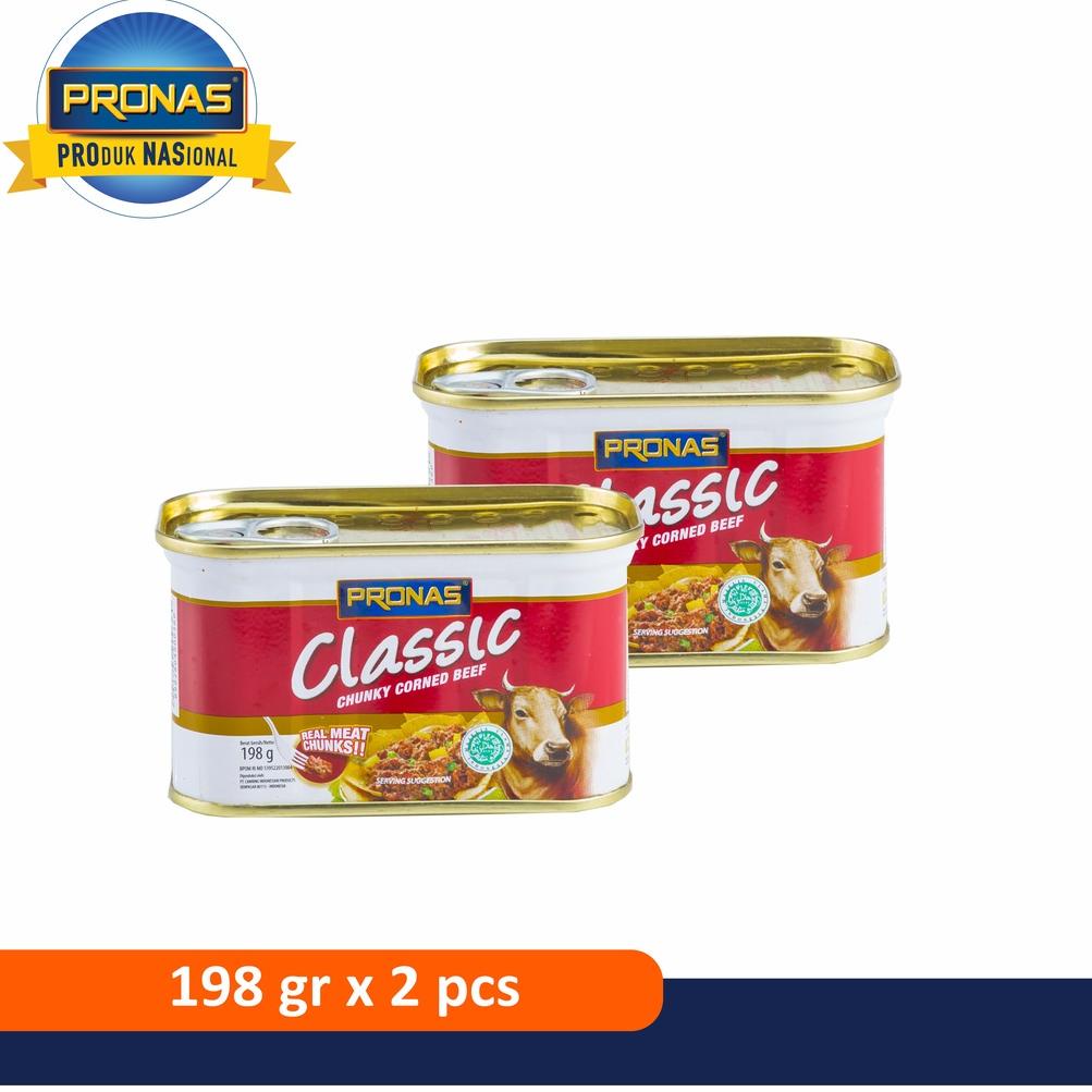 

8.8 STOK READY PRONAS Kornet Sapi dengan Daging Suwir 198 g (CHUNKY) Bundling 2 pcs