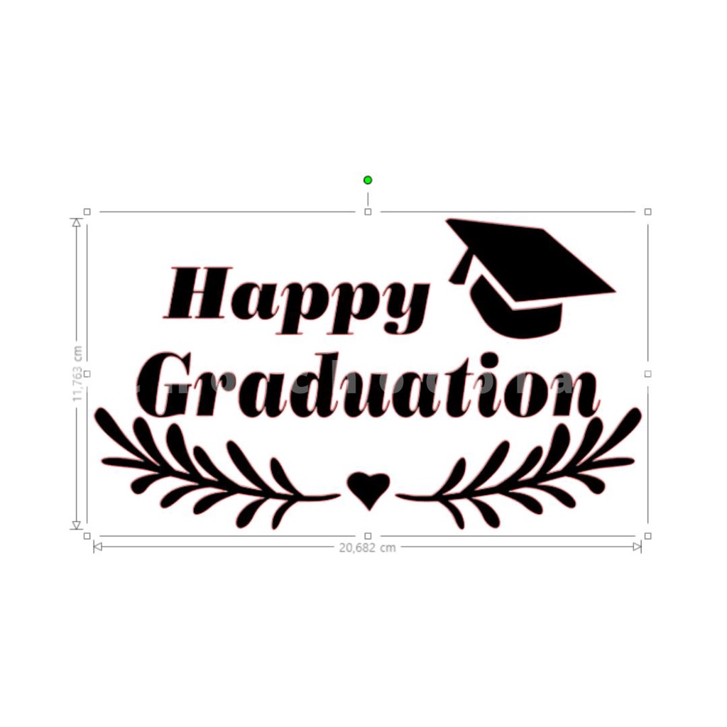 

Stiker cutting Graduation | stiker cutting balon pvc Wisuda | Congratulations stiker