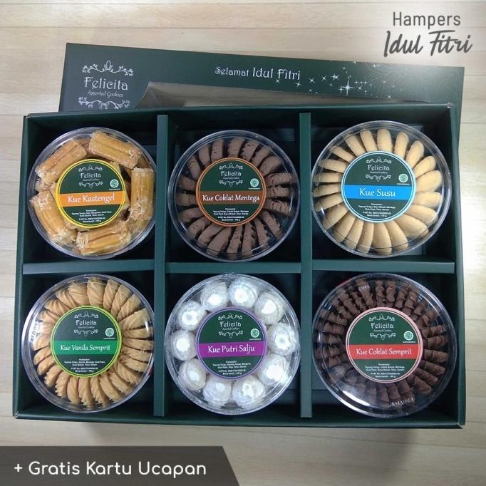 

DIJUAL PAKET HAMPERS KUE LEBARAN / PARCEL IDUL FITRI - FELICITA ISI 6 G6416BUJN