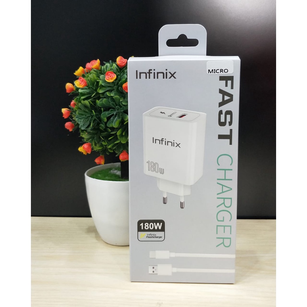 PROMO NEW Charger infinix 180 Watt flash charging original micro type C