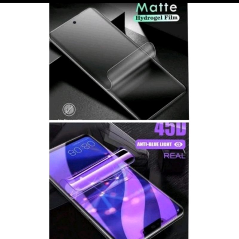 OPPO HYDROGEL MATTE AND BLUE A17 A17K RENO 8T 8T 5G TEMPERED GLASS TG ANTI GORES PELINDUNG LAYAR A58 A78 5G FIND N2 FLIP