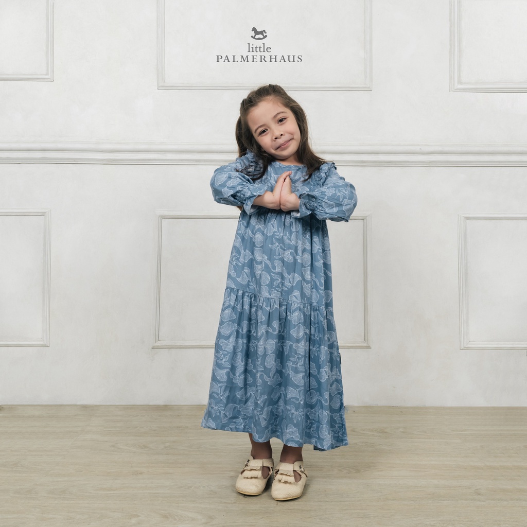 Little Palmerhaus Timeless Ruffle Gamis Raya Collection Gamis Anak Perempuan