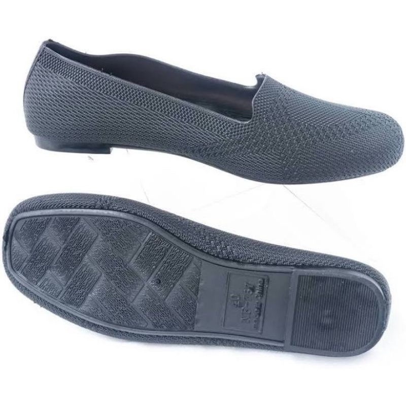 36-41 Sepatu Wanita Slip On Casual Import HYS New Flat Shoes Sepatu Teplek