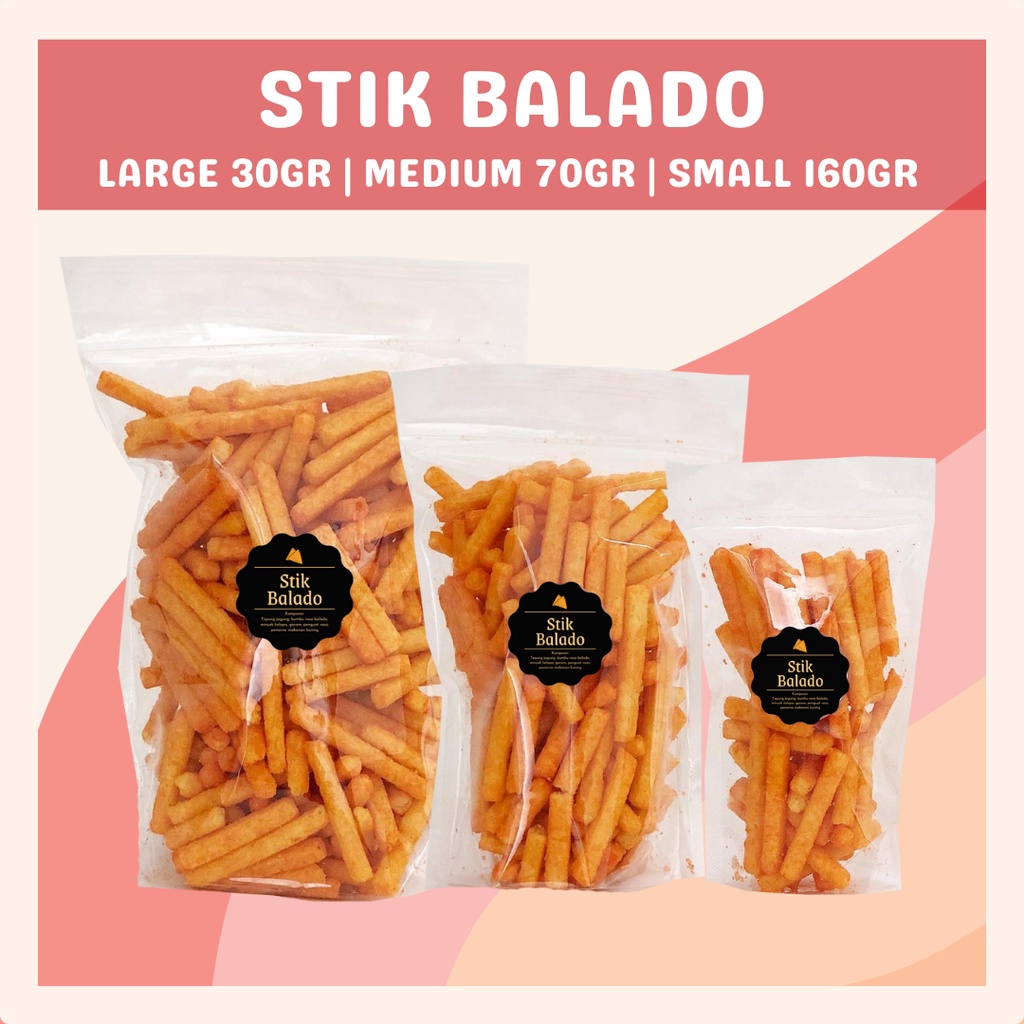 [DELISH SNACKS] Stik Keju / Balado / Sapi Panggang / Jagung Bakar (M) 70gr / Snack Cemilan Asin