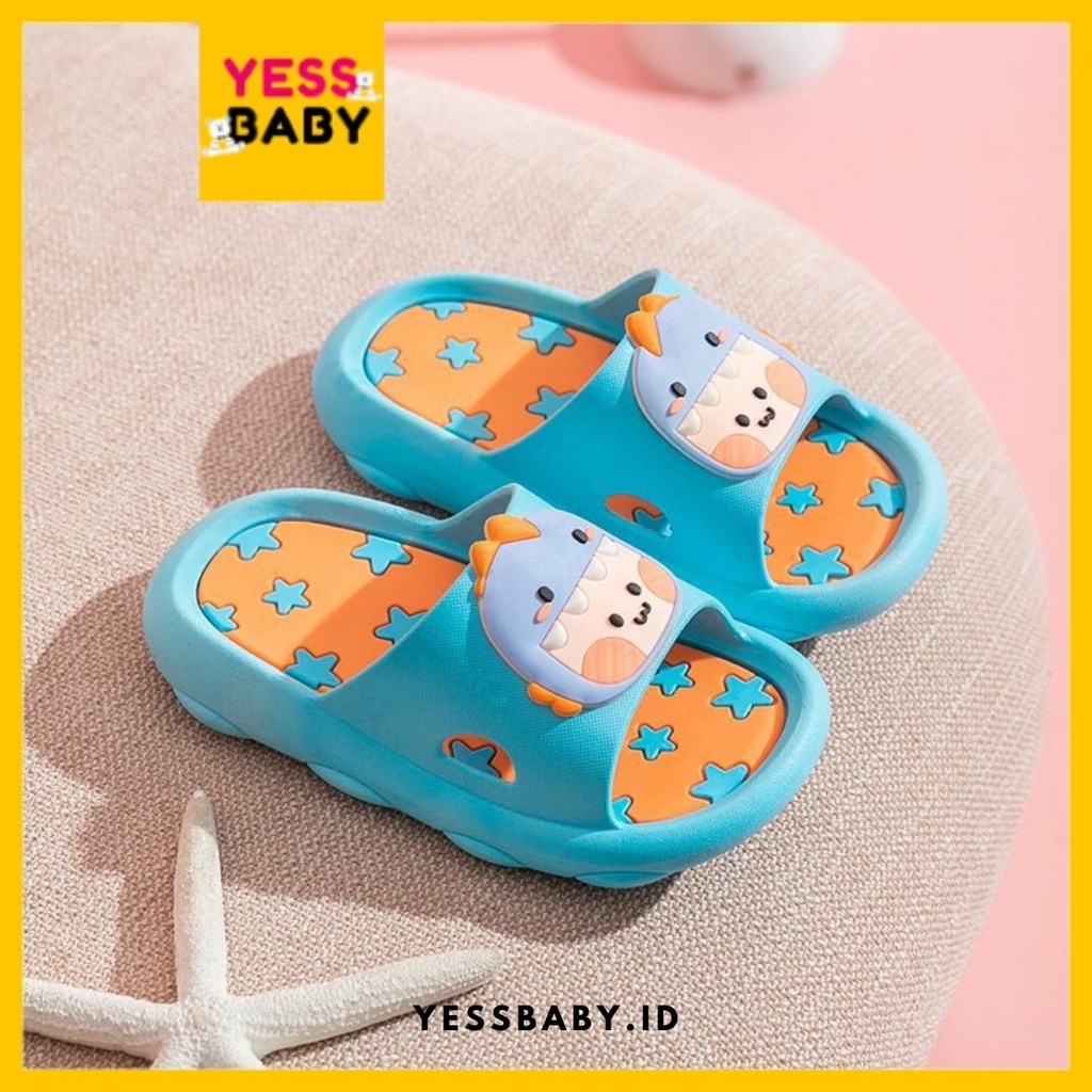 [COD] YESSBABY TWINKLE STARS Sandal Slop Anak Laki-laki Perempuan Cewek Motif Karakte Lucu Termurah Sepatu Import Fashion Terbaru Kekinian