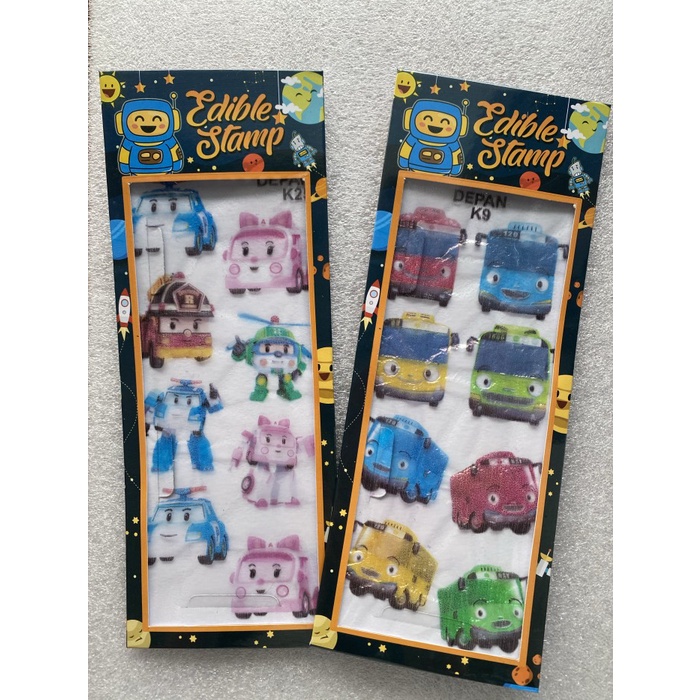 

Edible Stamp - Tayo and Poli - Dekorasi cake, makanan minuman