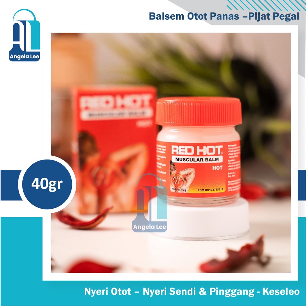 RED HOT Balsem Otot Panas Pijat Pegal Nyeri Pinggang Sendi Otot 40gr