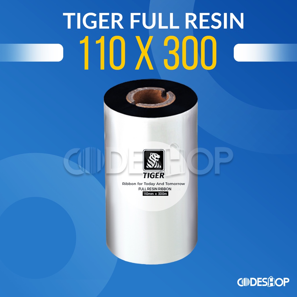 Codeshop Ribbon Full Ressin 110 x 300 Meter Tinta Printer Barcode