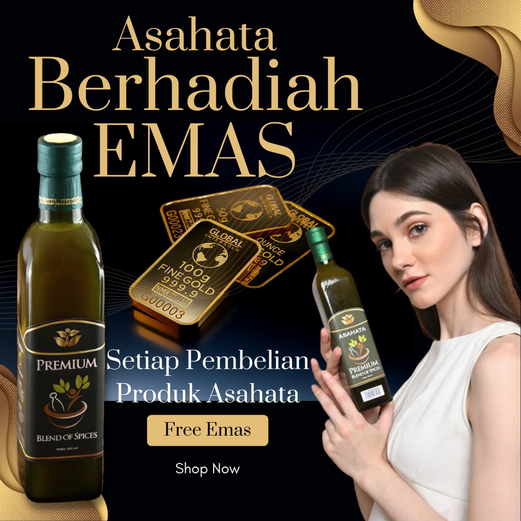 

(FREE Mini Gold Paket 2 BOTOL) Jus Bawang Putih Tunggal Mengencerkan Darah Beku - Asahata Premium