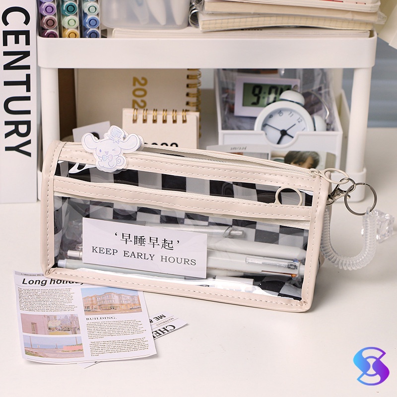 

Jual Produk Pensil case/kotak alat tulis/Tempat Pensil Kotak-kotak Transparan-Suning Mall ''