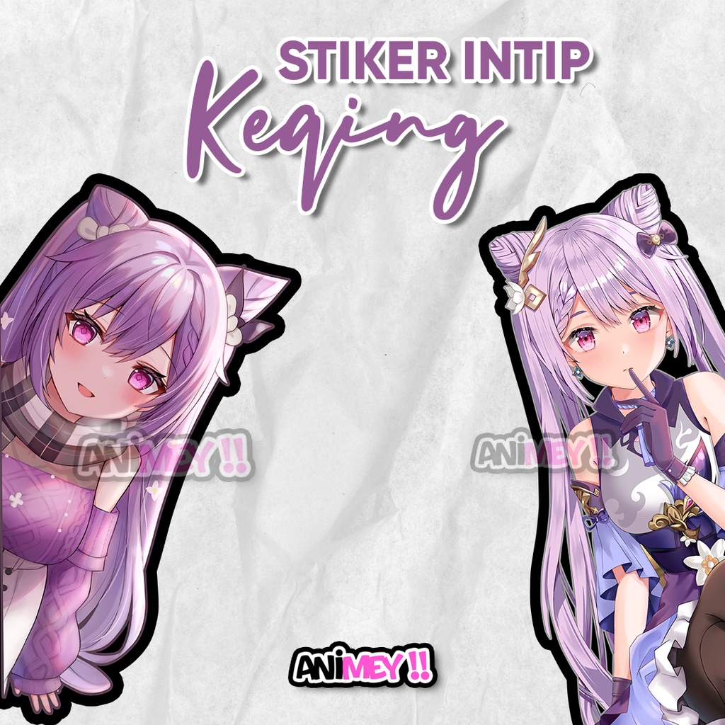 

Stiker Intip Samping Keqing genshin impact / stiker Anime Waterproof