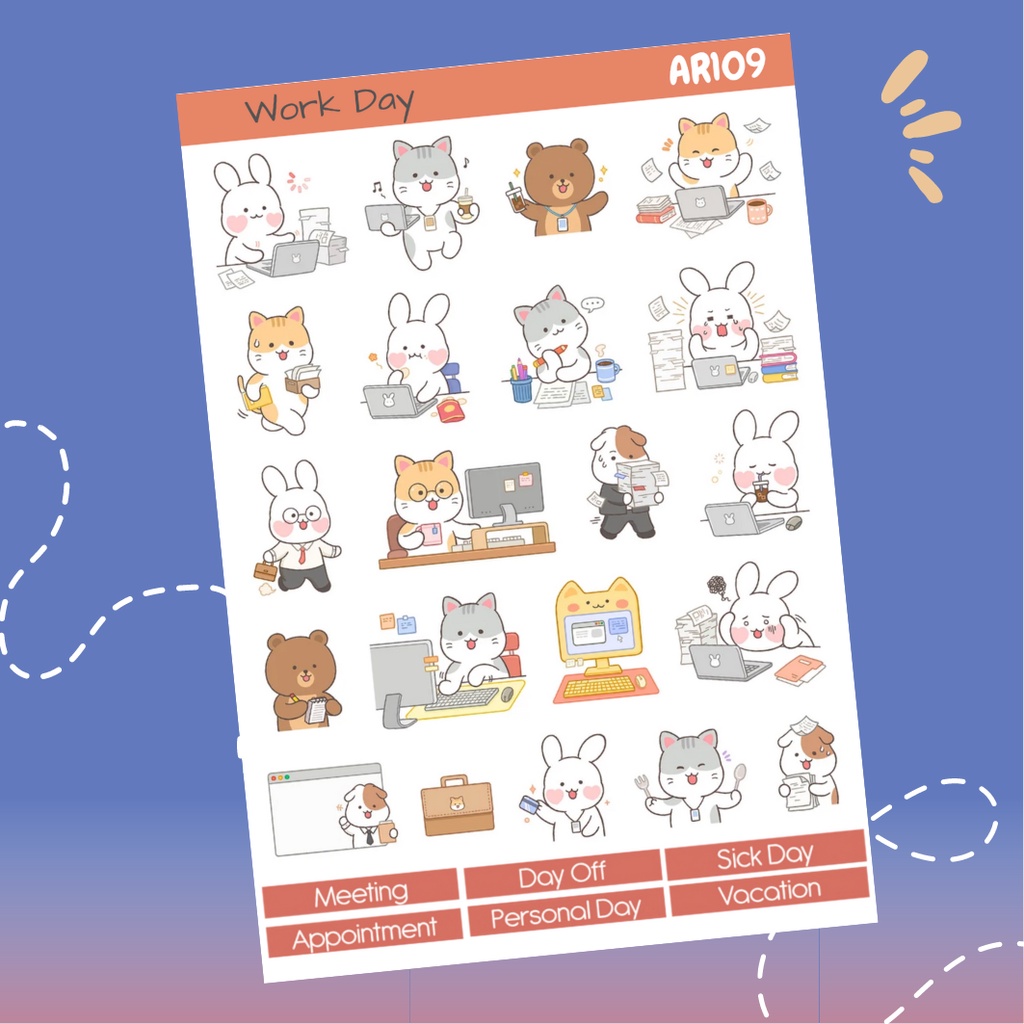 

[DOKI] Stiker Dekorasi Lucu / Sticker Journal / Stiker Aesthetic Memo Sticky Notes Journal Scrapbook Planner - AR109