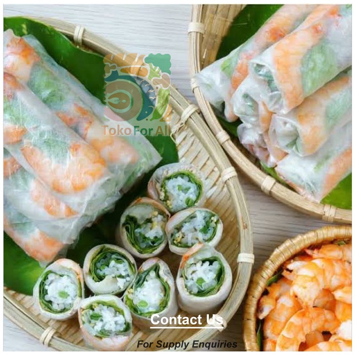 

Banh Trang Rice Paper 22 Cm - Kulit Lumpia Vietnam - 1 Pak 400Gr 45Pcs