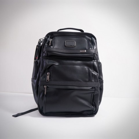 TUMI T-PASS BUSINESS CLASS BRIEF LEATHER BACKPACK