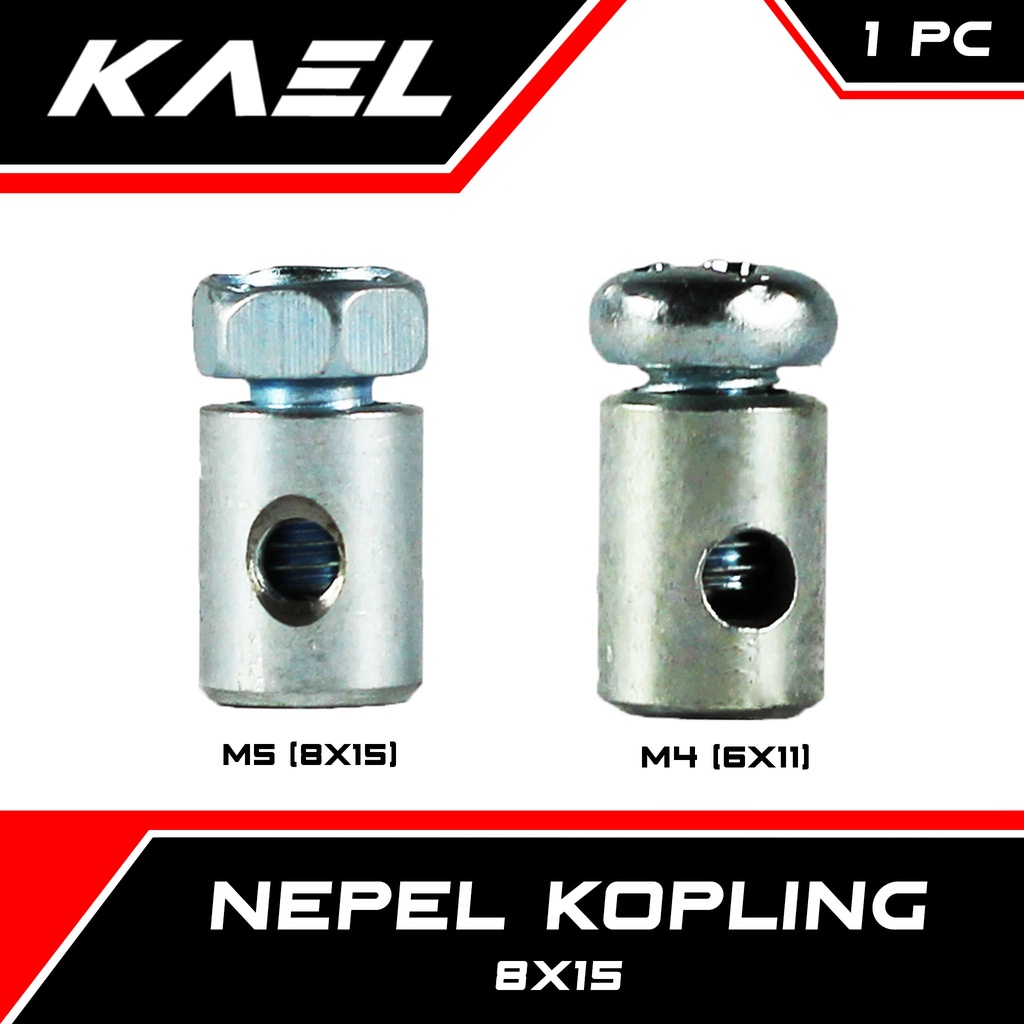 Nepel Kopling 8x15 Wire Nipple 6x11 1Pc