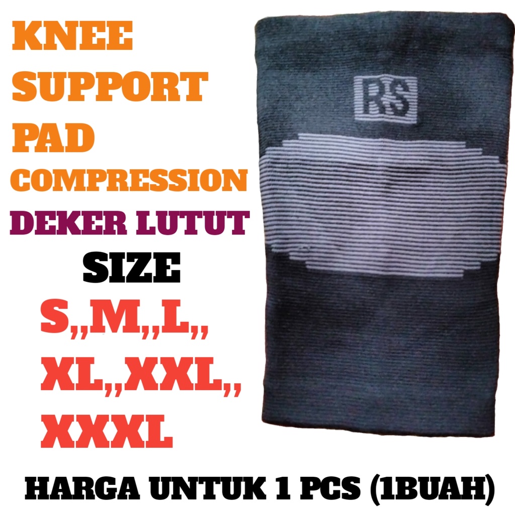 KNEE SUPPORT DEKER LUTUT Pelindung Lutut Elastis SIZE S,M,L,XL,XXL
